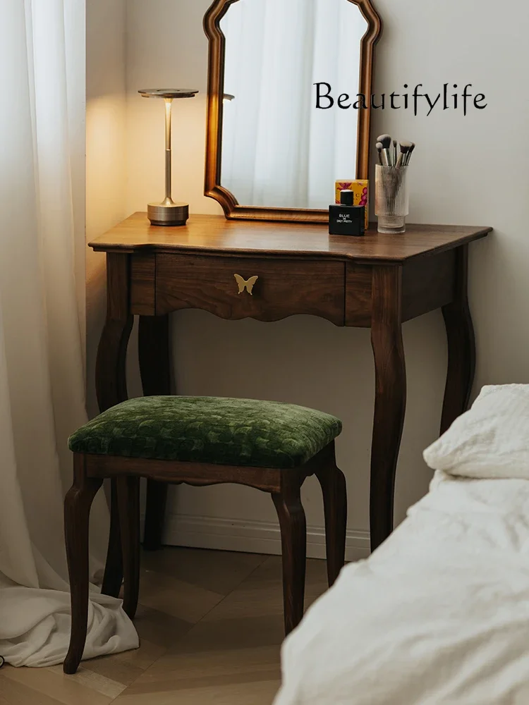 New art Dressing stool black walnut solid wood Nordic retro living room bedroom home shoes changing chair simple
New art Dressing stool black walnut solid wood Nordic retro living room bedroom home shoes changing chair simple