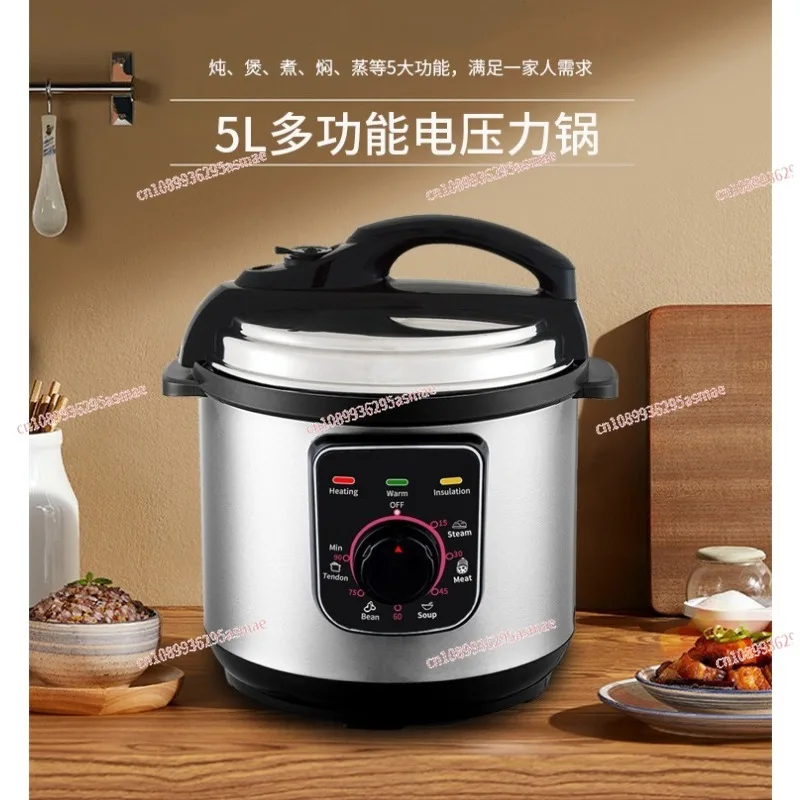 5L Smart Electric Pressure Cooker - Multi-Functional Compact Rice Cooker for Household Use
5L Smart Electric Pressure Cooker - Multi-Functional Compact Rice Cooker for Household Use
