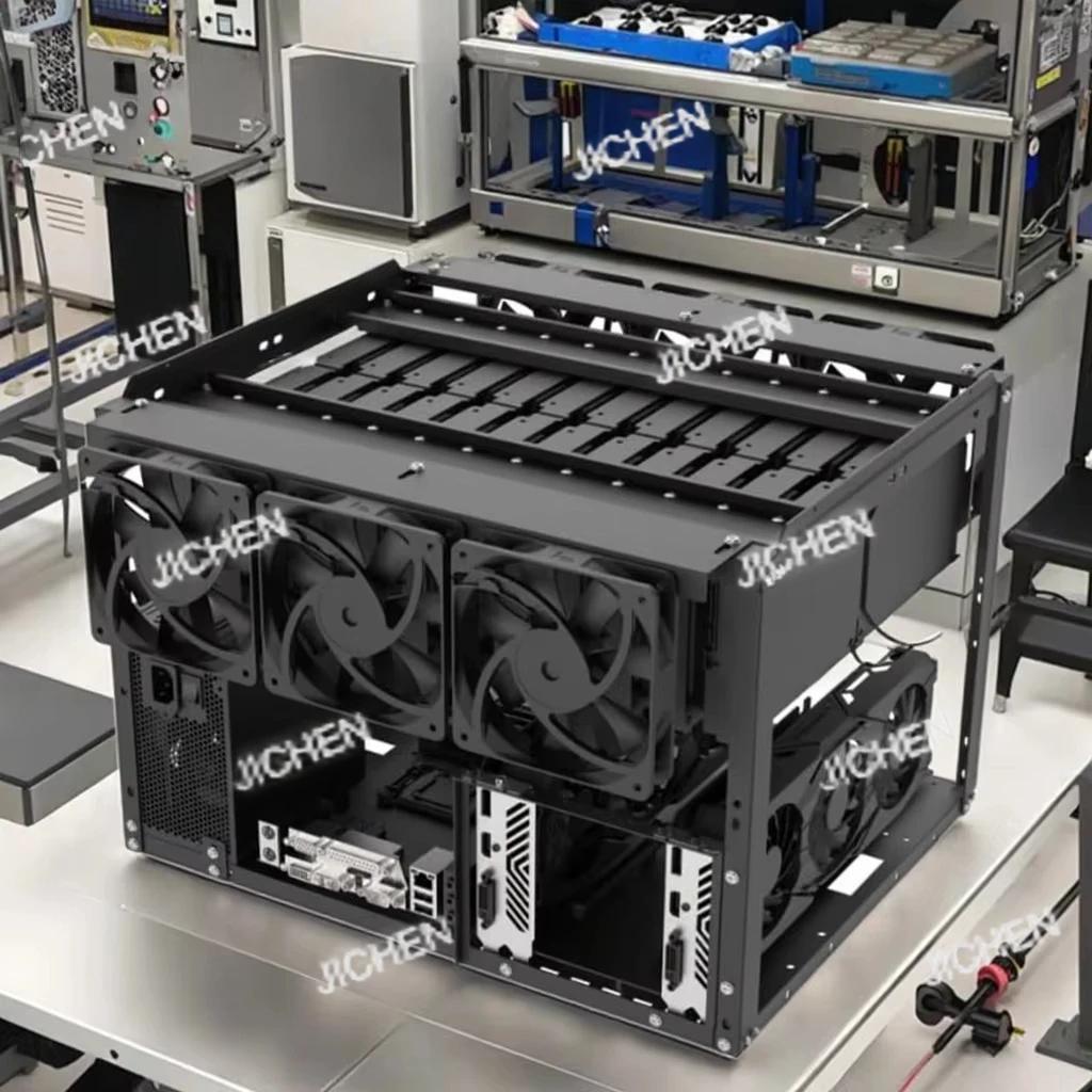 JC DIY Computer Frame 3.5 Inch Open-Air Hard Drive Holder with 24 + 4 Hard Disks for Server Agriculture Network Repository
JC DIY Computer Frame 3.5 Inch Open-Air Hard Drive Holder with 24 + 4 Hard Disks for Server Agriculture Network Repository