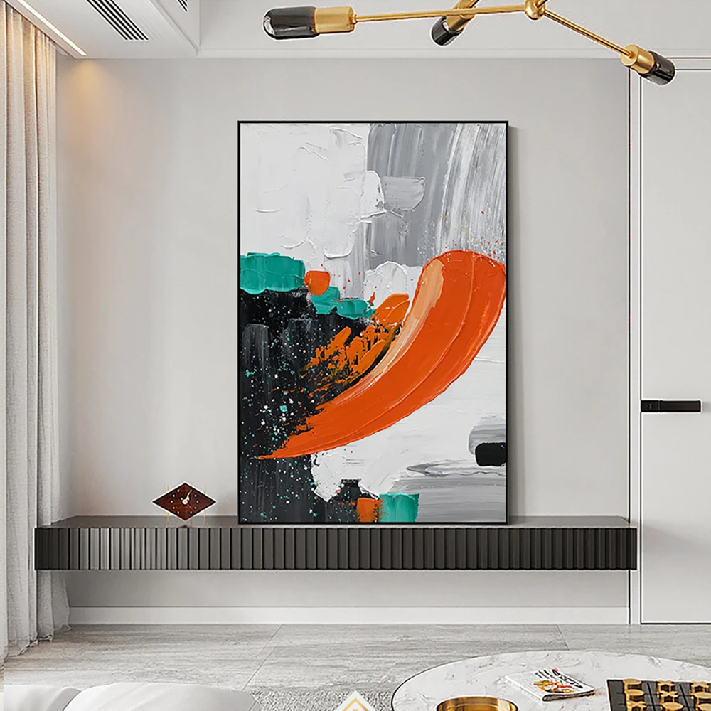 Large HandPainted Oil Painting Abstract Orange Oil Painting Modern Entrance Porch Decorative Painting American Living Room Decor
Large HandPainted Oil Painting Abstract Orange Oil Painting Modern Entrance Porch Decorative Painting American Living Room Decor