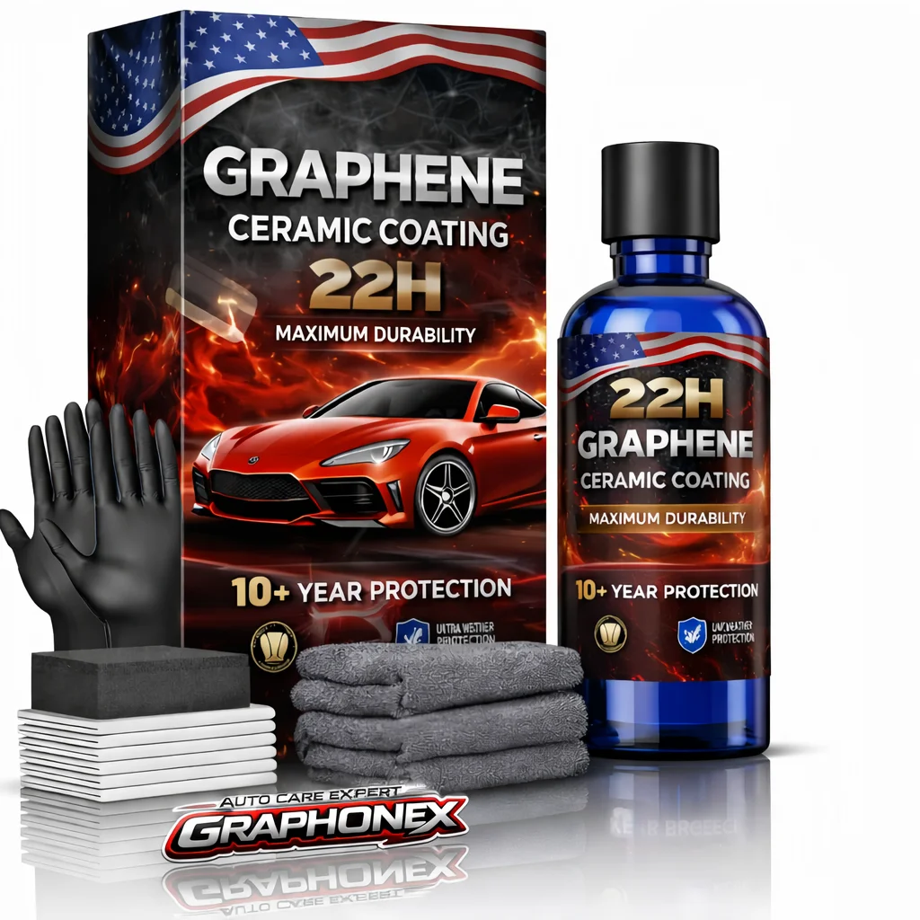 22H Graphene Ceramic Coating(70ml) Kit–Ultra Durable 10+ Year Protection,Hydrophobic High Gloss&Scratch Resistant,Professional
22H Graphene Ceramic Coating(70ml) Kit–Ultra Durable 10+ Year Protection,Hydrophobic High Gloss&Scratch Resistant,Professional
