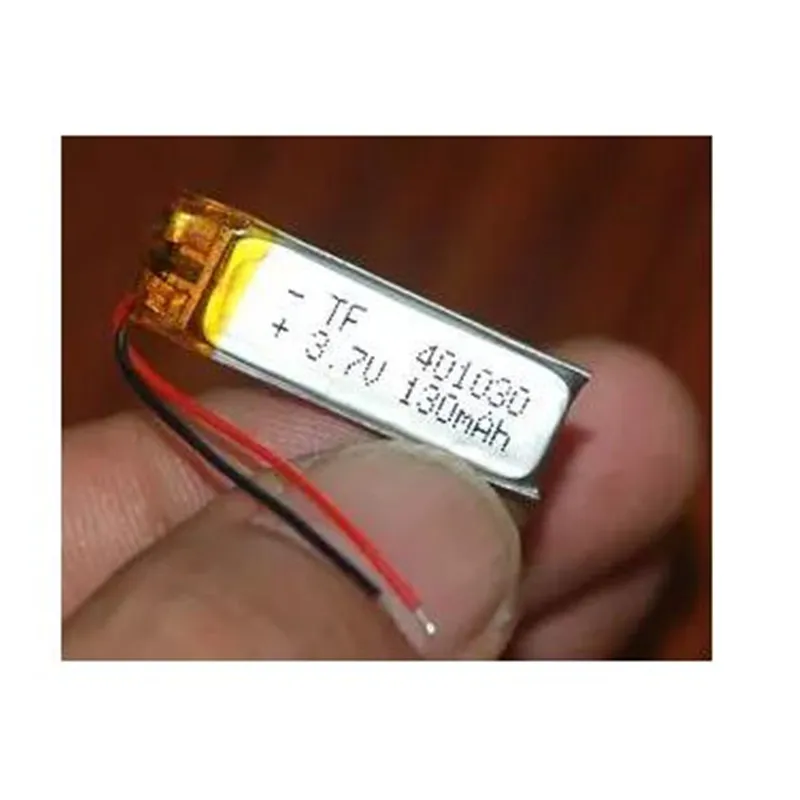 2Pcs/Lot 3.7V 130MAh 401030 Polymer Lithium Ion Li-po Rechargeable Battery For Headset
2Pcs/Lot 3.7V 130MAh 401030 Polymer Lithium Ion Li-po Rechargeable Battery For Headset