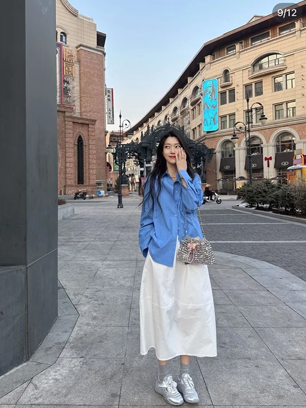 plus Size 300 Pounds Summer Korean Style College Wind Shirt Sun Protection High Waist A-Line Skirt Three-Piece Set Women
plus Size 300 Pounds Summer Korean Style College Wind Shirt Sun Protection High Waist A-Line Skirt Three-Piece Set Women