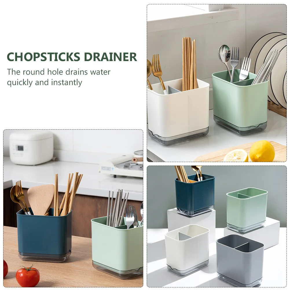 Chopsticks Holder Kitchen Organizer 2 Compartments Storage Tray Drainage Hole Countertop Spoon Fork Cutlery Dryer
Chopsticks Holder Kitchen Organizer 2 Compartments Storage Tray Drainage Hole Countertop Spoon Fork Cutlery Dryer