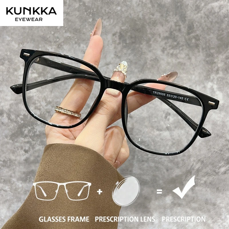 KUNKKA Classic Square Prescription Glasses Men Women Fashion Anti Blue Light Photochromic Eyewear Optical Myopia Eyeglasses
KUNKKA Classic Square Prescription Glasses Men Women Fashion Anti Blue Light Photochromic Eyewear Optical Myopia Eyeglasses