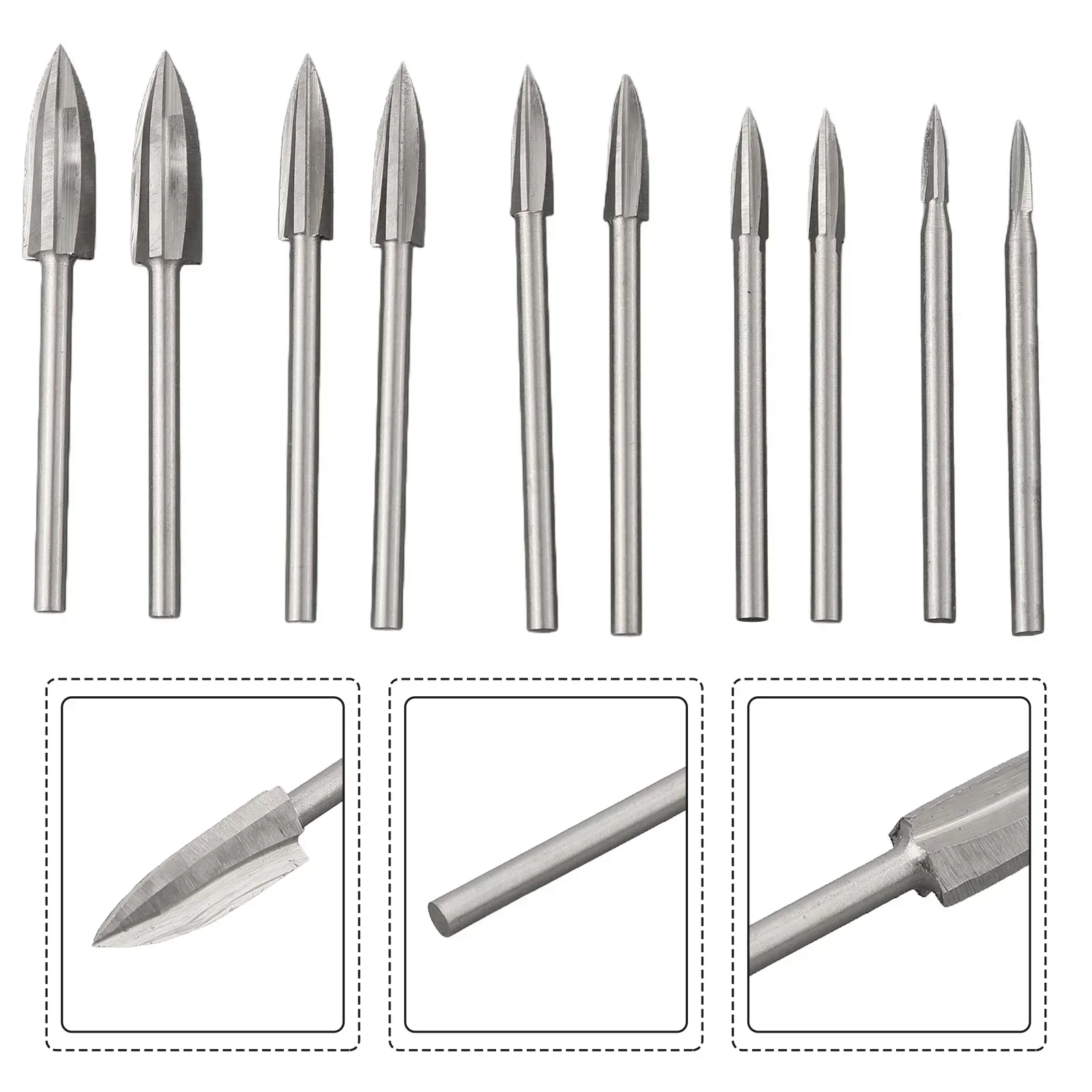Engraving Drill Bit Wood Carving Tools Metal Silver Color 10Pcs For Carving Drilling Power Tools Useful Brand New
Engraving Drill Bit Wood Carving Tools Metal Silver Color 10Pcs For Carving Drilling Power Tools Useful Brand New