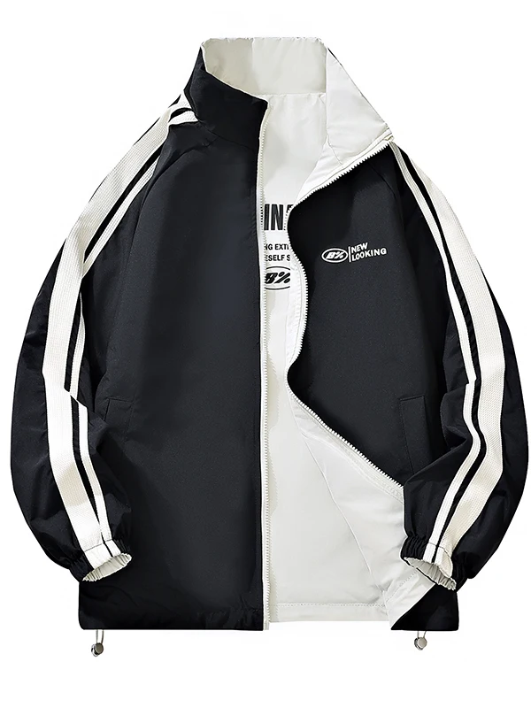 Casual Stripe Men's Jacket Youth Fashion Stand Collar Workwear Leisure Coat Spring Autumn Trendy Brand Polyester Fiber Long S...
Casual Stripe Men's Jacket Youth Fashion Stand Collar Workwear Leisure Coat Spring Autumn Trendy Brand Polyester Fiber Long S...