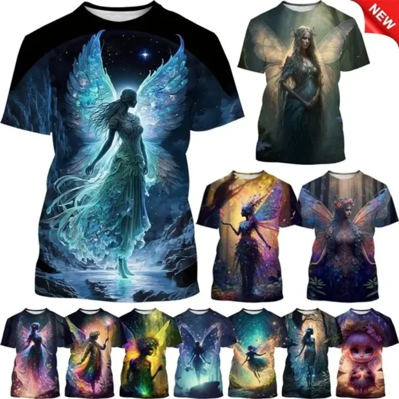 Hot Sale New Fairy 3D Printing T-shirt Forest Elf Round Neck Short-sleeved Magic Elf Fashion Casual Tops for Men and Women
Hot Sale New Fairy 3D Printing T-shirt Forest Elf Round Neck Short-sleeved Magic Elf Fashion Casual Tops for Men and Women