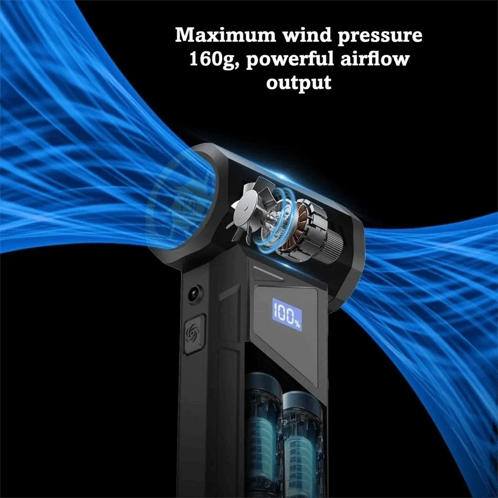 LED Light Wireless Jet Fan High Power 4000mAh Battery Turbo Jet Blower Digital Display Brushless Motor Violent Air Blower
LED Light Wireless Jet Fan High Power 4000mAh Battery Turbo Jet Blower Digital Display Brushless Motor Violent Air Blower