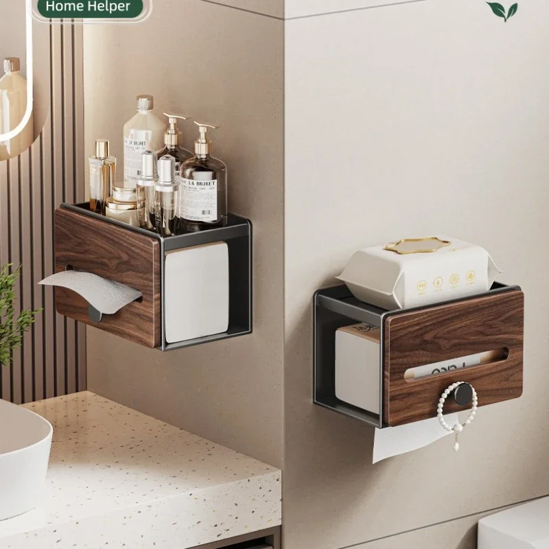 Walnut bathroom toilet paper box makeup cotton pad shelf bathroom washcloth hand towel organizer with hook
Walnut bathroom toilet paper box makeup cotton pad shelf bathroom washcloth hand towel organizer with hook