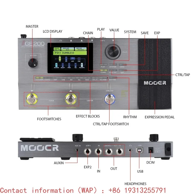 【Best-selling】MOOER GE200 Guitar Effect Pedal Integrated Speaker Simulator 40 Drum Beats 10 Metronome
【Best-selling】MOOER GE200 Guitar Effect Pedal Integrated Speaker Simulator 40 Drum Beats 10 Metronome