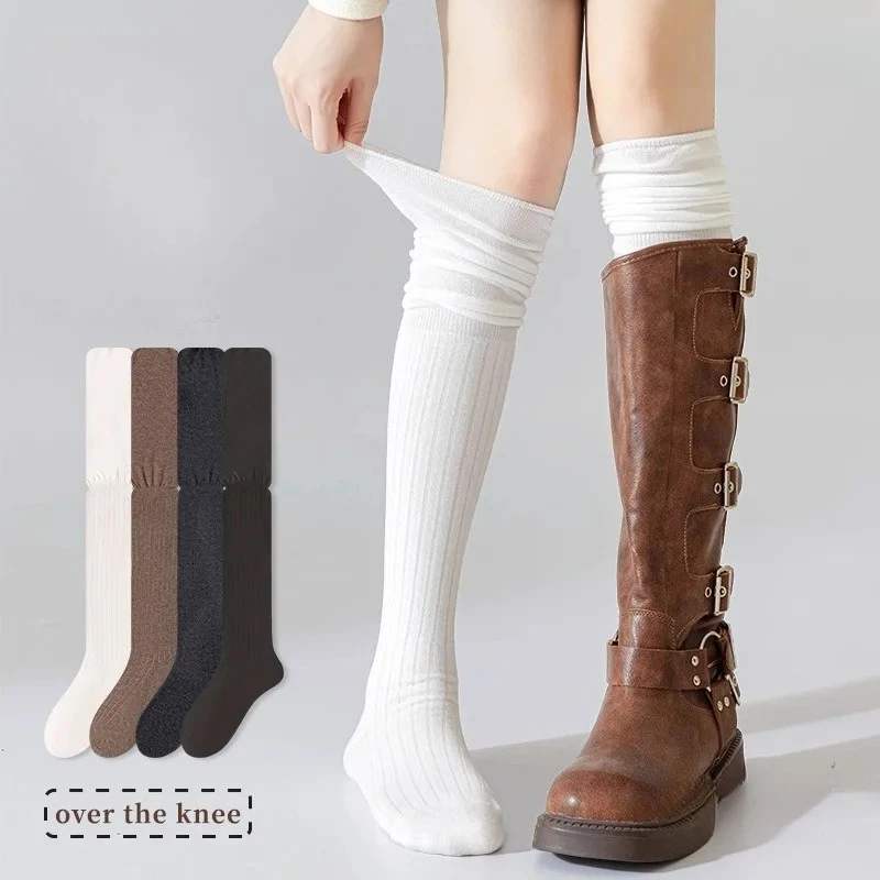 High Elasticity Breathability Comfort All Season Casual Long Socks Women Solid Color Striped Knee High Boots Socks
High Elasticity Breathability Comfort All Season Casual Long Socks Women Solid Color Striped Knee High Boots Socks