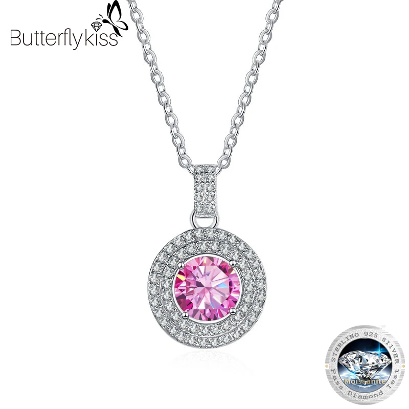 Butterflykiss 100% Moissanite Necklace 925 Sterling Silver 1.0Carat Round Cut Diamond Pendant For Women Men Promise Gift Jewelry
Butterflykiss 100% Moissanite Necklace 925 Sterling Silver 1.0Carat Round Cut Diamond Pendant For Women Men Promise Gift Jewelry