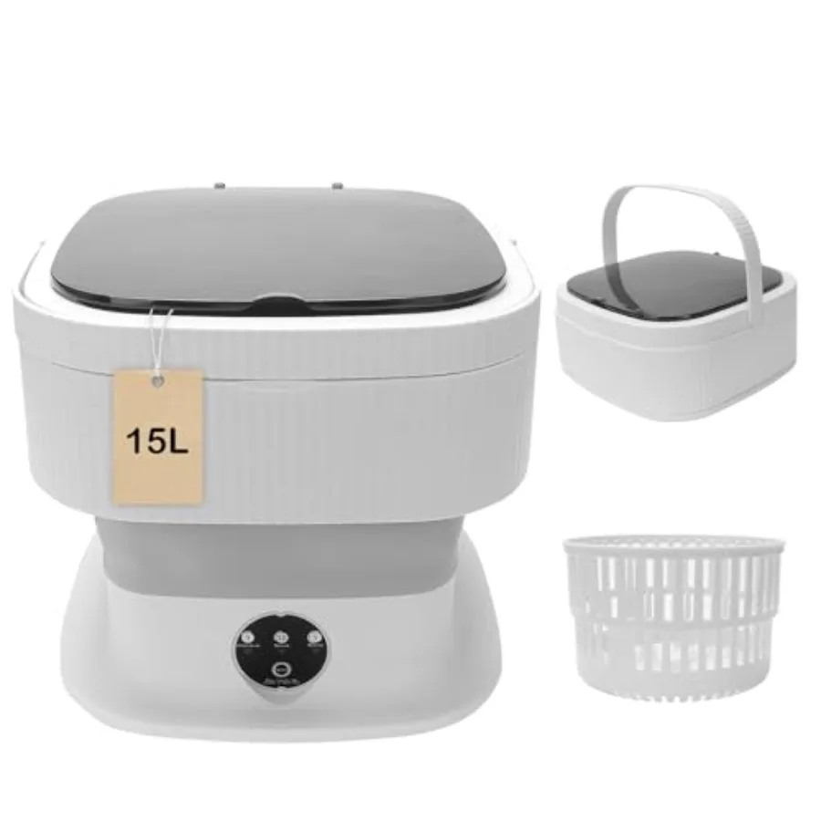 Portable Mini Washer Machine 15L Collapsible Travel Mini Washer and Dryer Combo Portable Washing Machine and Dryer for Apartmen
Portable Mini Washer Machine 15L Collapsible Travel Mini Washer and Dryer Combo Portable Washing Machine and Dryer for Apartmen