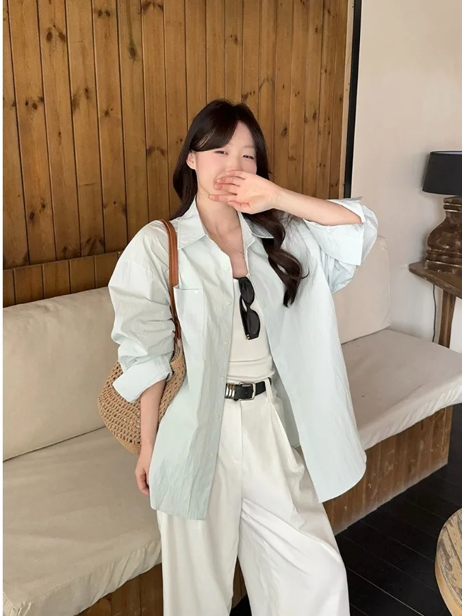 plus Size Women's Lazy Style Love Stitching Sun Protection Shirt Summer Thin Cardigan Top High Waist Korean Version Long Sleeve
plus Size Women's Lazy Style Love Stitching Sun Protection Shirt Summer Thin Cardigan Top High Waist Korean Version Long Sleeve