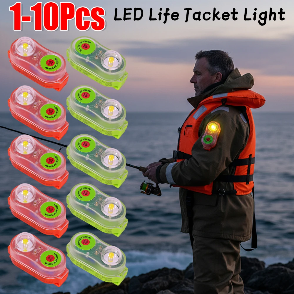 LED Seawater Activated Life Jacket Light Self Lighting Safety Vest Accessory Waterproof Plastic for Adult Child Survival Gear
LED Seawater Activated Life Jacket Light Self Lighting Safety Vest Accessory Waterproof Plastic for Adult Child Survival Gear