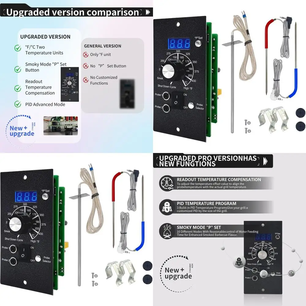 Traeger Pro Gen 1 Digital PID Control Board with RTD & Meat Probes Upgrade Kit
Traeger Pro Gen 1 Digital PID Control Board with RTD & Meat Probes Upgrade Kit