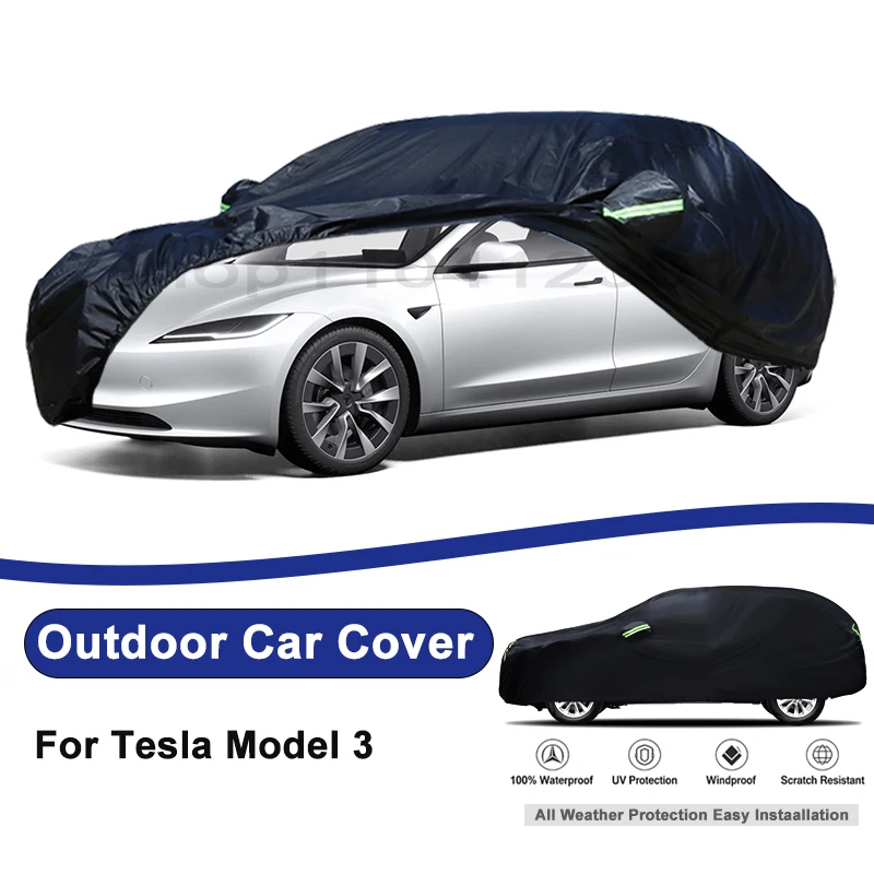 Outdoor Full Car Cover For Tesla Model 3 with Reflective Strips Waterproof Snowproof Dustproof UV Protection Auto Accessories
Outdoor Full Car Cover For Tesla Model 3 with Reflective Strips Waterproof Snowproof Dustproof UV Protection Auto Accessories