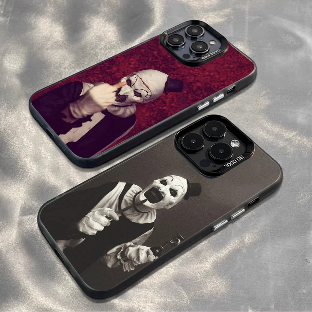 T-Terrifier Art the Clown Phone Case For iPhone16,15,14,13,12,Mini,Pro,MAX Candy Color Silver Shell Matte Shockproof Back Cover
T-Terrifier Art the Clown Phone Case For iPhone16,15,14,13,12,Mini,Pro,MAX Candy Color Silver Shell Matte Shockproof Back Cover