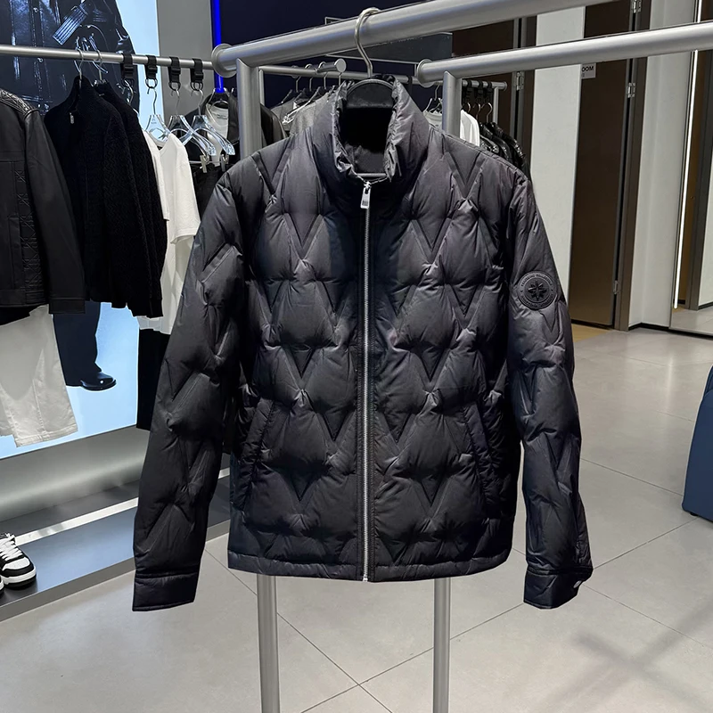 Мужская зимняя модная куртка с воротником-стойкой, повседневная рабочая одежда, теплая верхняя одежда из пуха, на молнии, для отдыха
Мужская зимняя модная куртка с воротником-стойкой, повседневная рабочая одежда, теплая верхняя одежда из пуха, на молнии, для отдыха