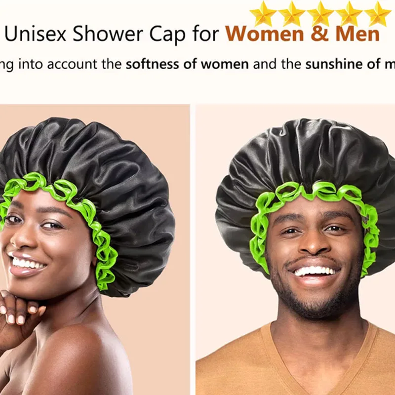 【Hot sales】Black double shower cap Women's waterproof shower cap Household lampblack hood Universal dry hair mask cap
【Hot sales】Black double shower cap Women's waterproof shower cap Household lampblack hood Universal dry hair mask cap