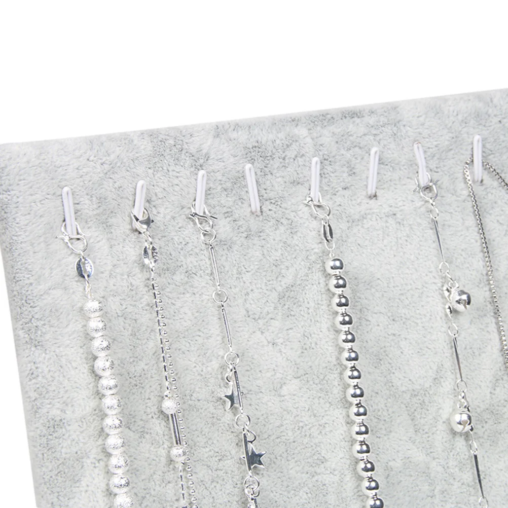 Necklace Display Stand Fabric Paperboard Jewelry Organizer Holder Foldable Lightweight Showcase Bracelets Necklaces Grey Small
Necklace Display Stand Fabric Paperboard Jewelry Organizer Holder Foldable Lightweight Showcase Bracelets Necklaces Grey Small