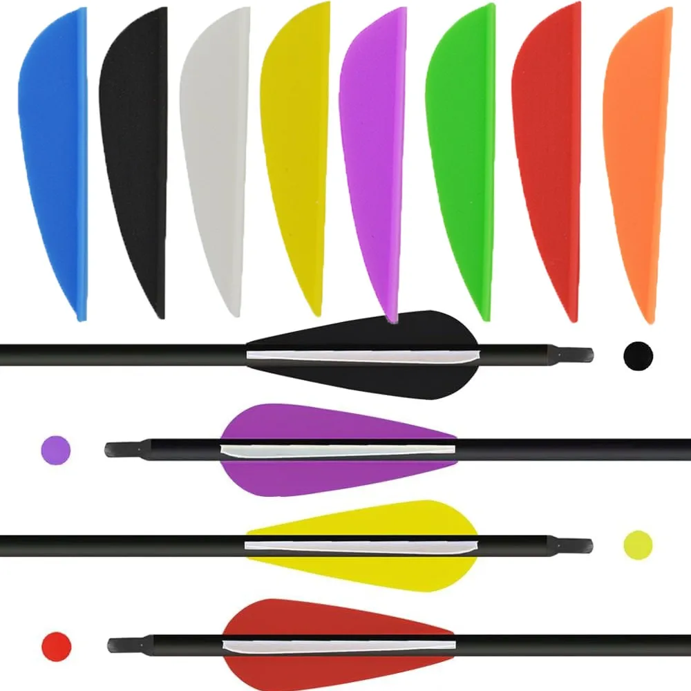 50pcs 1.75Inch Arrow Vanes Water Drops/Shield Shape Rubber Arrow Feather Archery Shooting Training Practice Fletches Accessories
50pcs 1.75Inch Arrow Vanes Water Drops/Shield Shape Rubber Arrow Feather Archery Shooting Training Practice Fletches Accessories