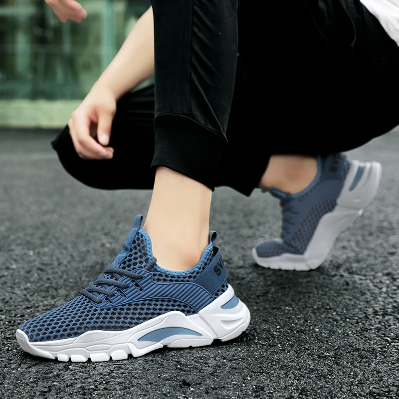Tennis Shoes Men Summer Trend Sneakers Thick Sole Breathable Versatile Height Increasing Casual Hollow Men's Running Shoes
Tennis Shoes Men Summer Trend Sneakers Thick Sole Breathable Versatile Height Increasing Casual Hollow Men's Running Shoes