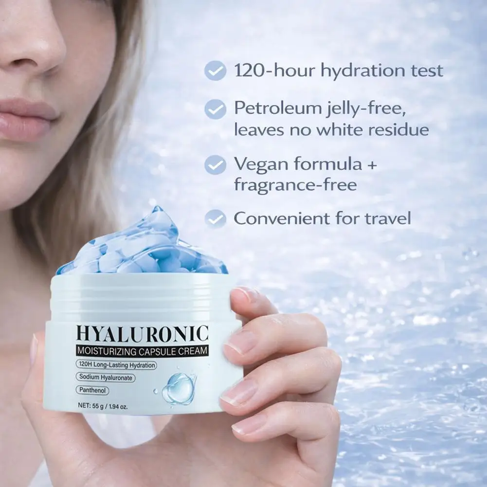 Moisturizing Face Cream Hyaluronic Acid Long Lasting Deep Hydration Panthenol Nourishing Daily Skin Care for All Skin Types New
Moisturizing Face Cream Hyaluronic Acid Long Lasting Deep Hydration Panthenol Nourishing Daily Skin Care for All Skin Types New