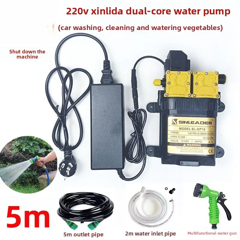 12V electric high pressure water pump double core diaphragm pump fruit tree medicine washing car watering vegetable water pump
12V electric high pressure water pump double core diaphragm pump fruit tree medicine washing car watering vegetable water pump