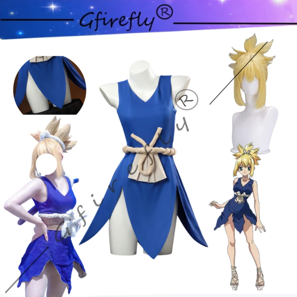 Dr.STONE Kohaku Same Style Cosplay Costume Blue Dress Full Set Adult Women Halloween Carnival Party Stage Performance Wear
Dr.STONE Kohaku Same Style Cosplay Costume Blue Dress Full Set Adult Women Halloween Carnival Party Stage Performance Wear