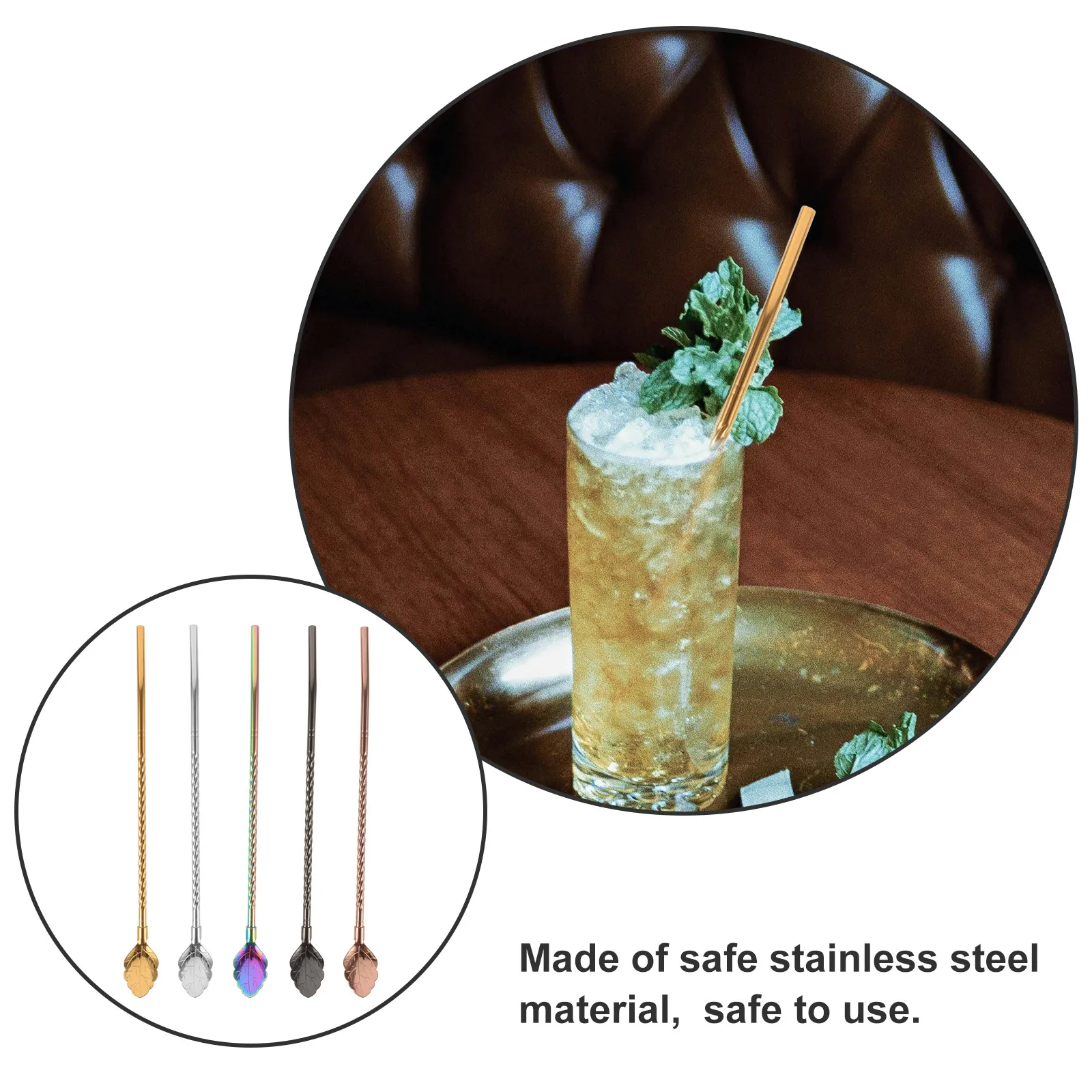 5 Pcs Straw Spoon Multipurpose Reusable Metal Straws Drinking Creative Stainless Steel
5 Pcs Straw Spoon Multipurpose Reusable Metal Straws Drinking Creative Stainless Steel