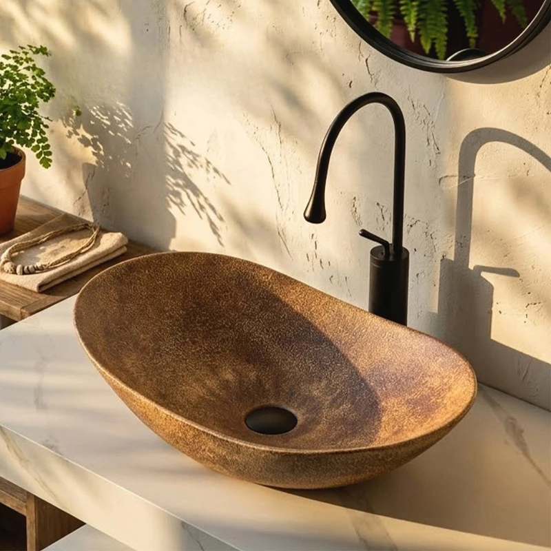 Retro Ceramic Bathroom Sinks Countertop Basin Durable Washhand Stand Rust Proof Sink Faucets and Sinks Anti Seepage Household
Retro Ceramic Bathroom Sinks Countertop Basin Durable Washhand Stand Rust Proof Sink Faucets and Sinks Anti Seepage Household