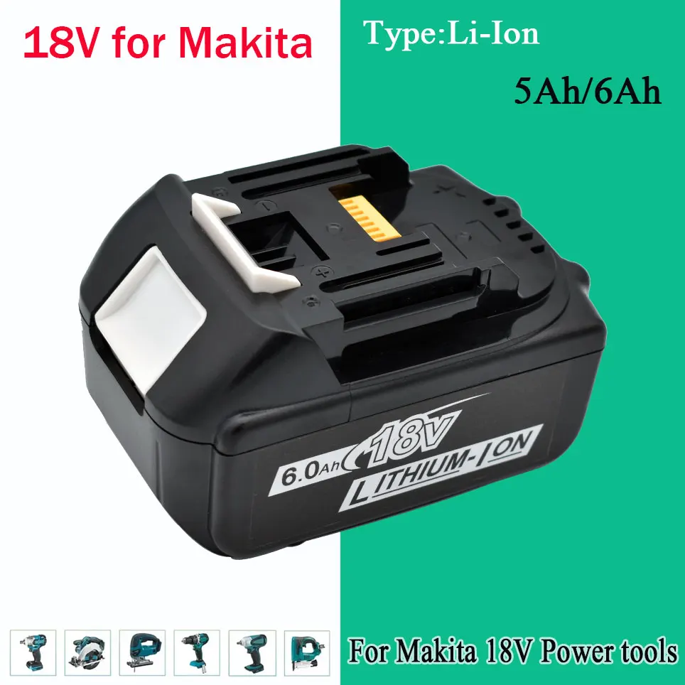 6000mAh for Makita 18V Battery Rechargeable Power Tools Battery 18V makita with LED Li-ion Replacement LXT BL1830 BL1860 BL1850
6000mAh for Makita 18V Battery Rechargeable Power Tools Battery 18V makita with LED Li-ion Replacement LXT BL1830 BL1860 BL1850