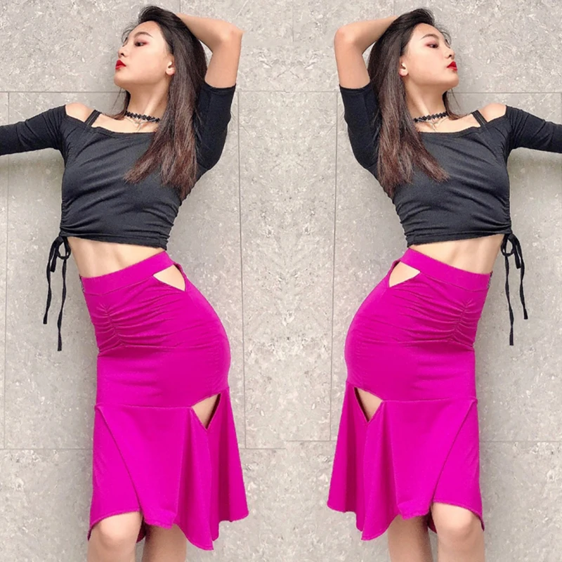 Sexy Latin Dance Skirt Hollow Out Wrap Hip Rose Red/Blue/Black Skirts Women Practice Clothing Rumba Samba Salsa Wear DNV16652
Sexy Latin Dance Skirt Hollow Out Wrap Hip Rose Red/Blue/Black Skirts Women Practice Clothing Rumba Samba Salsa Wear DNV16652