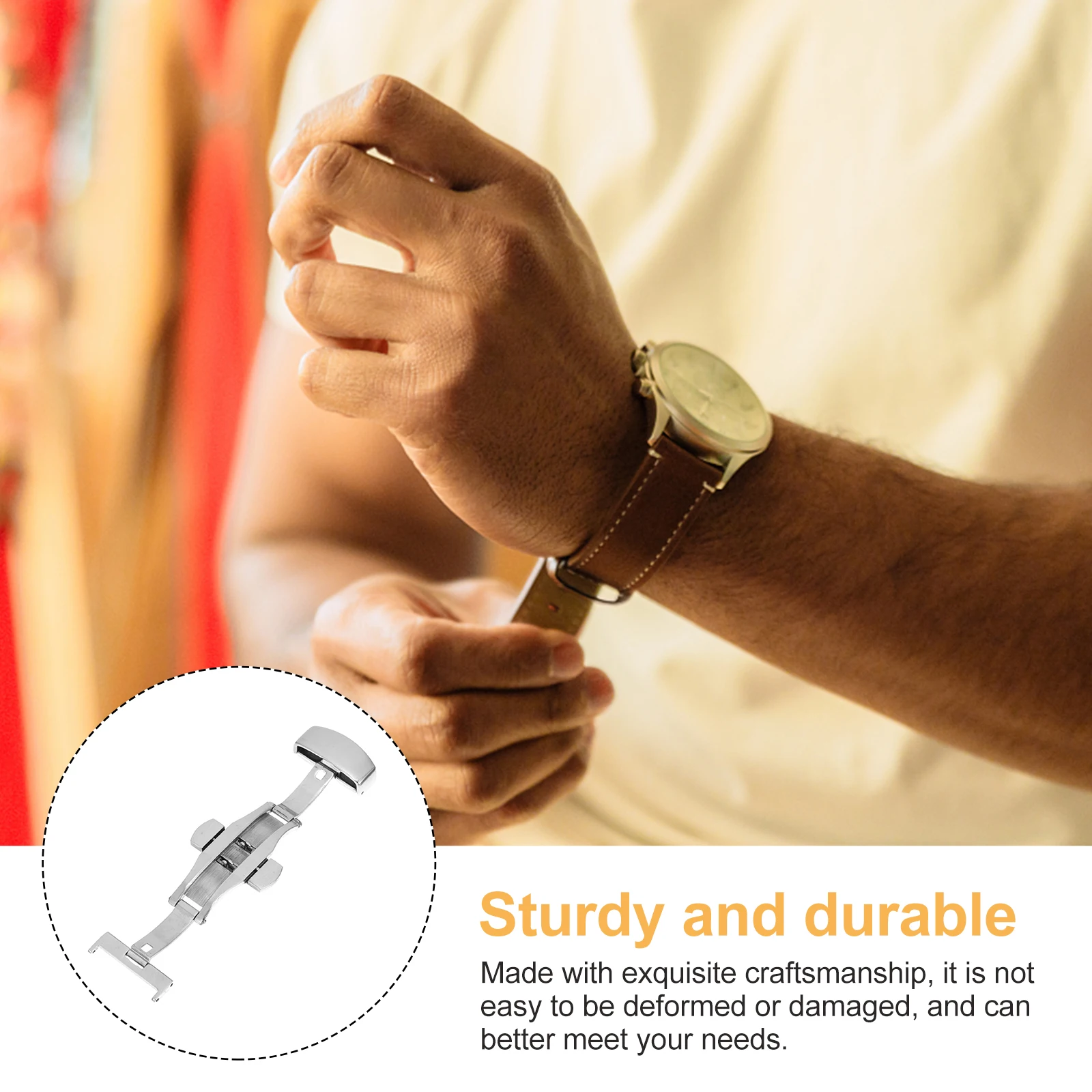 Stainless Steel Butterfly Clasp Watch Buckles Durable Practical Strap Button Elegant Luxury Design For Watches Accessories
Stainless Steel Butterfly Clasp Watch Buckles Durable Practical Strap Button Elegant Luxury Design For Watches Accessories