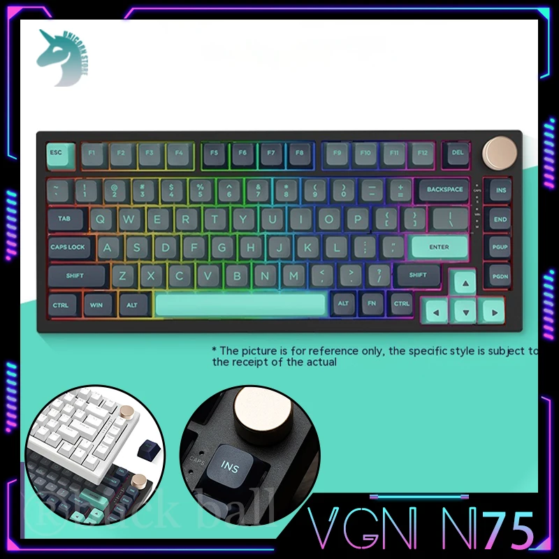 Механическая Проводная клавиатура VGN N75, однорежимная игровая клавиатура, 3 режима, прокладка, пользовательская RGB подсветка, полная связь, горячая замена
Механическая Проводная клавиатура VGN N75, однорежимная игровая клавиатура, 3 режима, прокладка, пользовательская RGB подсветка, полная связь, горячая замена