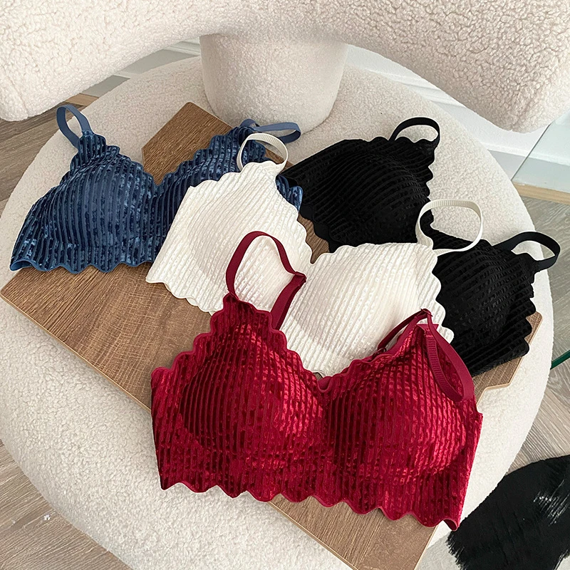 New Women Sexy Velvet Underwear Ultra-thin Cotton Bra Push Up Adjustable Backless French Bralette Back Closure Girls Lingerie
New Women Sexy Velvet Underwear Ultra-thin Cotton Bra Push Up Adjustable Backless French Bralette Back Closure Girls Lingerie