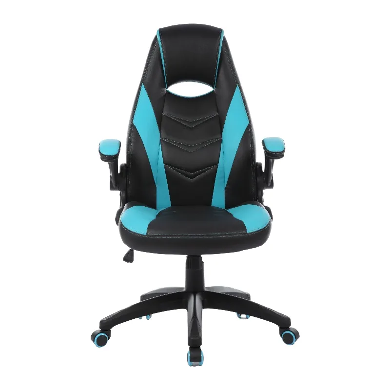 Ergonomic High-Back Executive Racing Gaming Chair Modern Design Reclining Office Chair In Black Blue Leather Cheap
Ergonomic High-Back Executive Racing Gaming Chair Modern Design Reclining Office Chair In Black Blue Leather Cheap