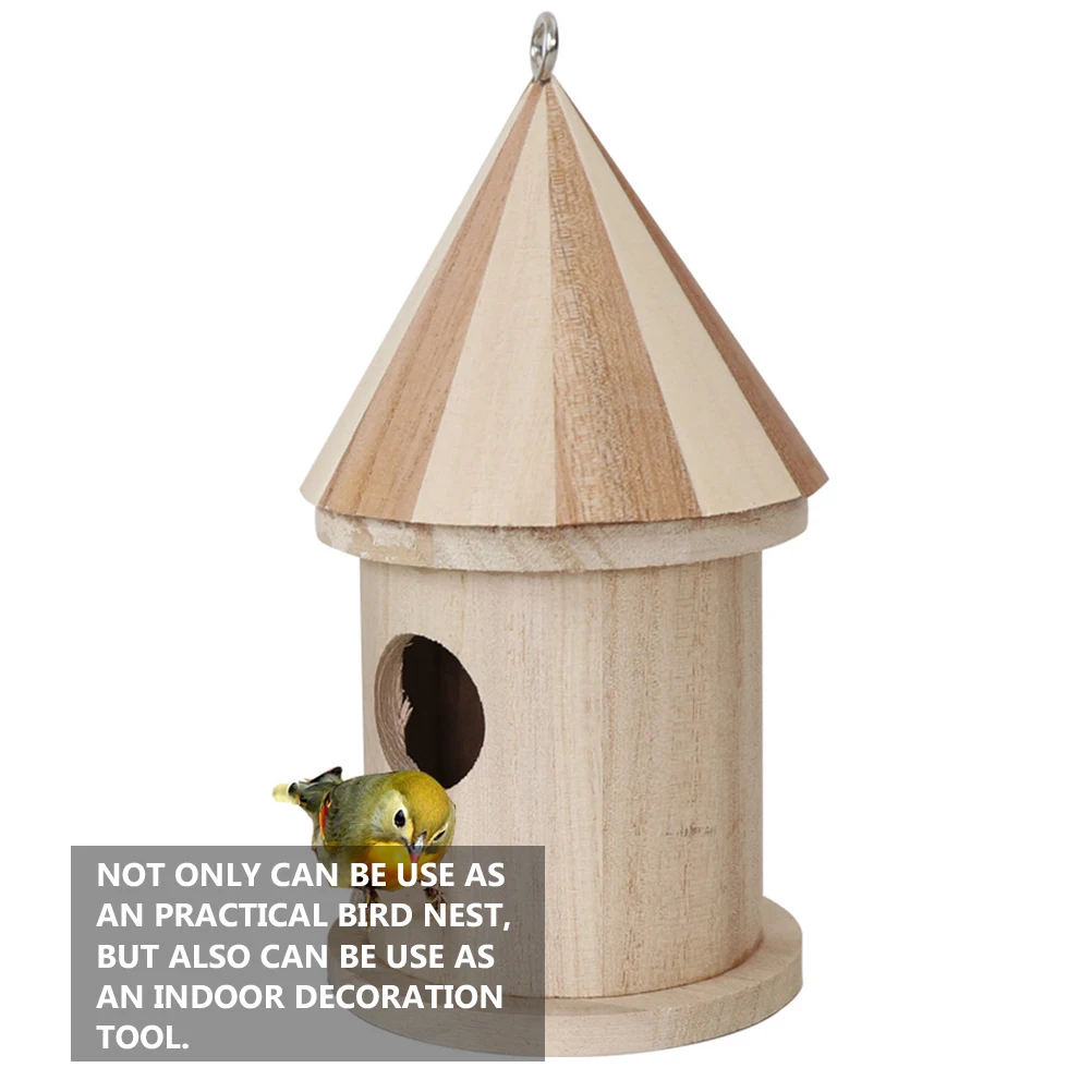 2pcs Wooden Bird Nest DIY Artificial Simulated Birds House Garden Decoration Lightweight Home nament Pet Supplies
2pcs Wooden Bird Nest DIY Artificial Simulated Birds House Garden Decoration Lightweight Home nament Pet Supplies