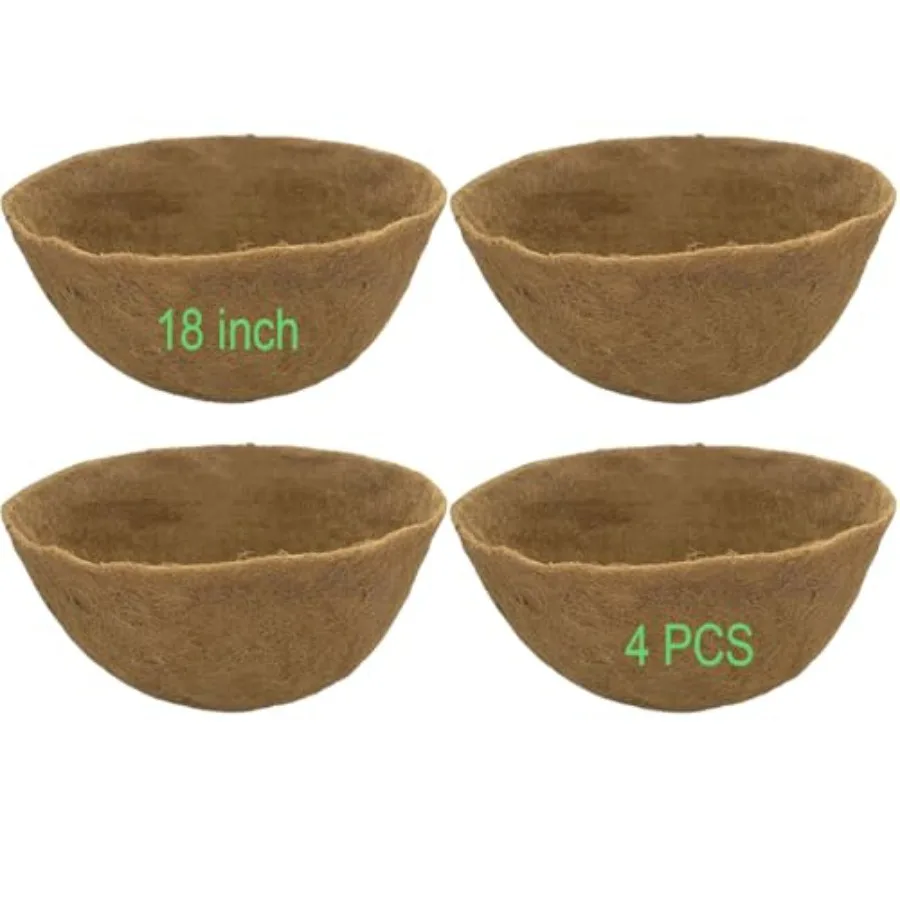 Coco Liners for Planters Round Basket Shaped Coconut Fiber Replacement Liners,8
Coco Liners for Planters Round Basket Shaped Coconut Fiber Replacement Liners,8
