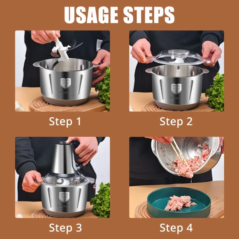 Stainless Steel Processor with Nonslip Base for Safe Operation Adjustable Speed Setting and Vegetable Grinder K2WE
Stainless Steel Processor with Nonslip Base for Safe Operation Adjustable Speed Setting and Vegetable Grinder K2WE