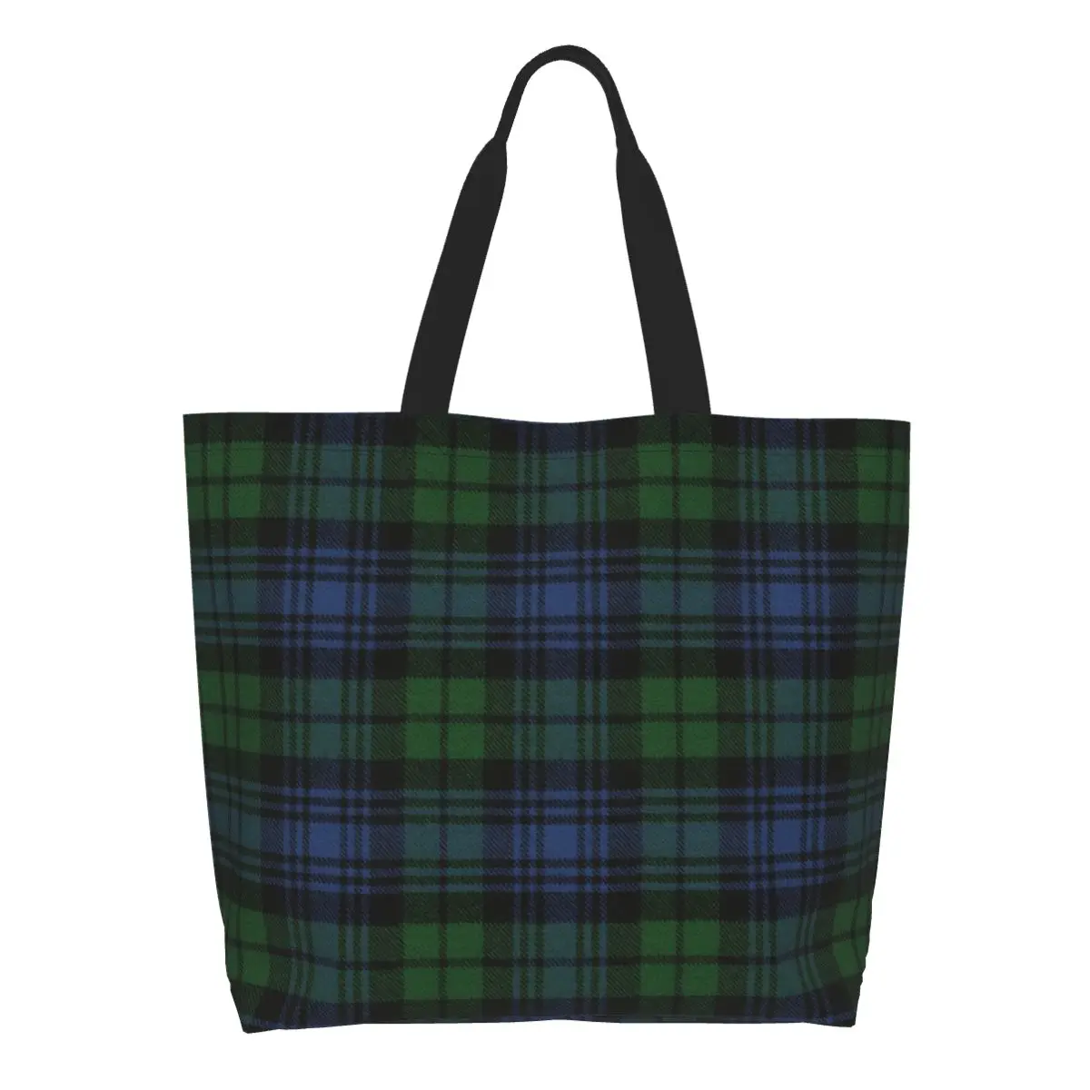 Custom Recycling Black Watch Scottish Tartan Plaid Shopping Bag Women Canvas Shoulder Tote Bag Washable Grocery Shopper Bags
Custom Recycling Black Watch Scottish Tartan Plaid Shopping Bag Women Canvas Shoulder Tote Bag Washable Grocery Shopper Bags
