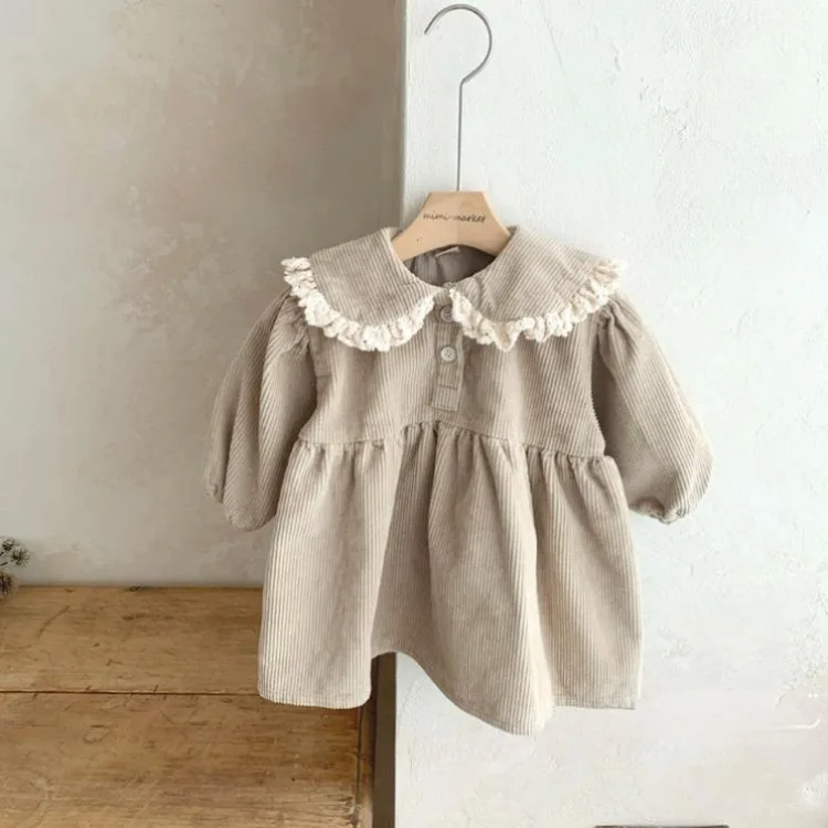 2026 New Baby Girl Corduroy Princess Dress Lace Long Sleeve Dress Spring Autumn Children Retro Casual Loose Dresses Kids Outfits
2026 New Baby Girl Corduroy Princess Dress Lace Long Sleeve Dress Spring Autumn Children Retro Casual Loose Dresses Kids Outfits