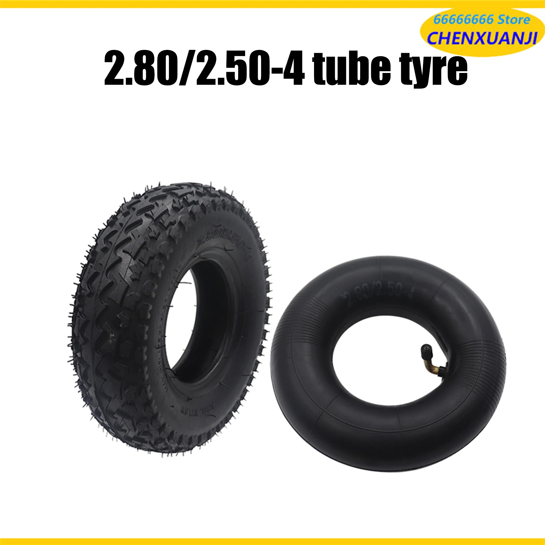 Off road inflatable tires are suitable for electric scooters with 2.80/2.50-4 inner and outer tire parts replacement accessories
Off road inflatable tires are suitable for electric scooters with 2.80/2.50-4 inner and outer tire parts replacement accessories