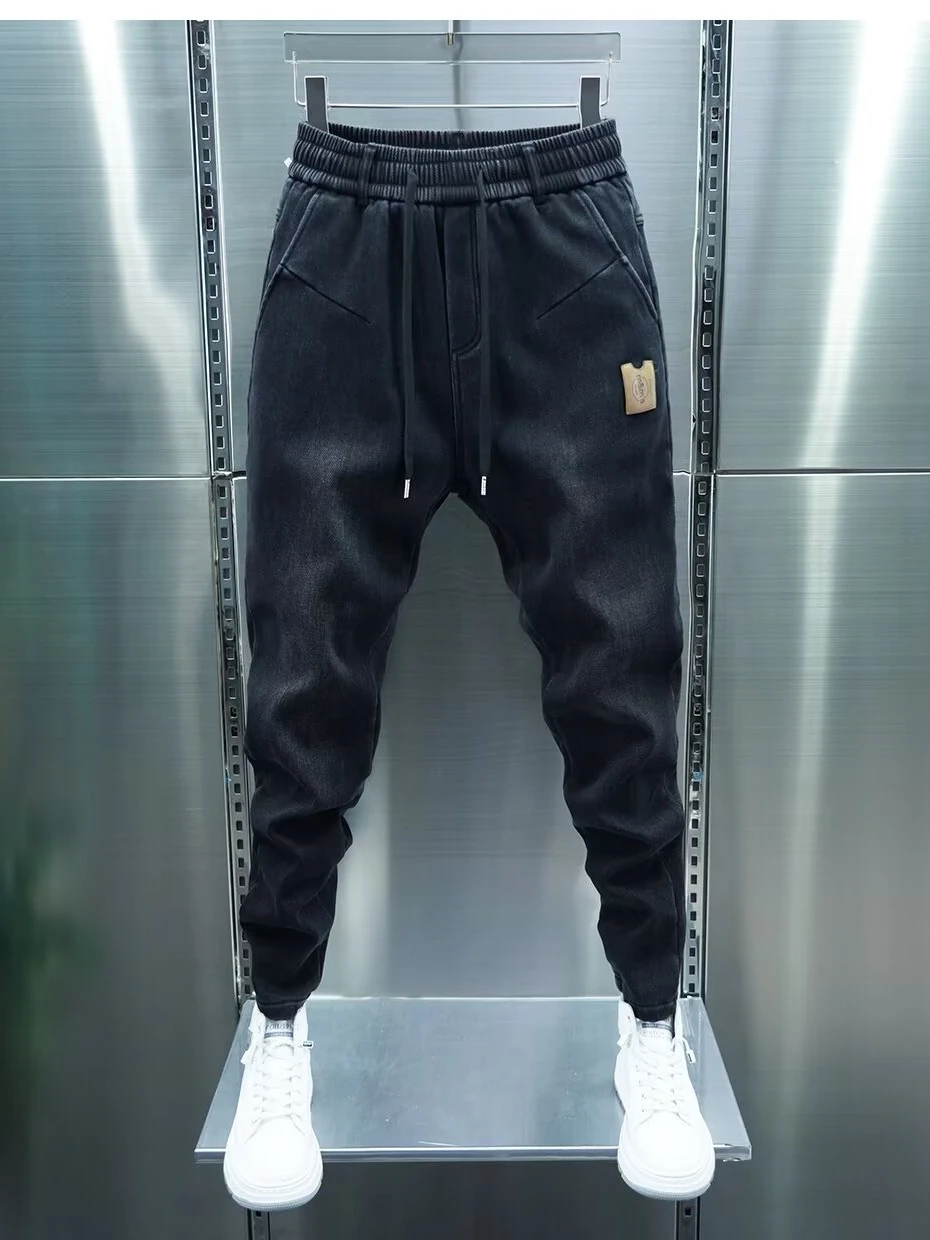 Trendy Men's Elastic Denim Jeans Casual Slim Fit Bla ey Harlan Loose Waist Spring Autumn New Sle Youth ular Long Pants
Trendy Men's Elastic Denim Jeans Casual Slim Fit Bla ey Harlan Loose Waist Spring Autumn New Sle Youth ular Long Pants