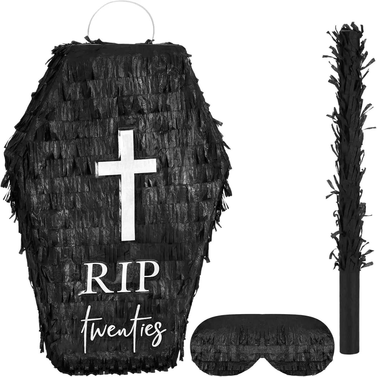 30th Birthday Piñata Kit - 16"x12" Tombstone, Stick, Blindfold, Death to 20s Theme for Party Decor, Photo Prop, Anniversary
30th Birthday Piñata Kit - 16"x12" Tombstone, Stick, Blindfold, Death to 20s Theme for Party Decor, Photo Prop, Anniversary