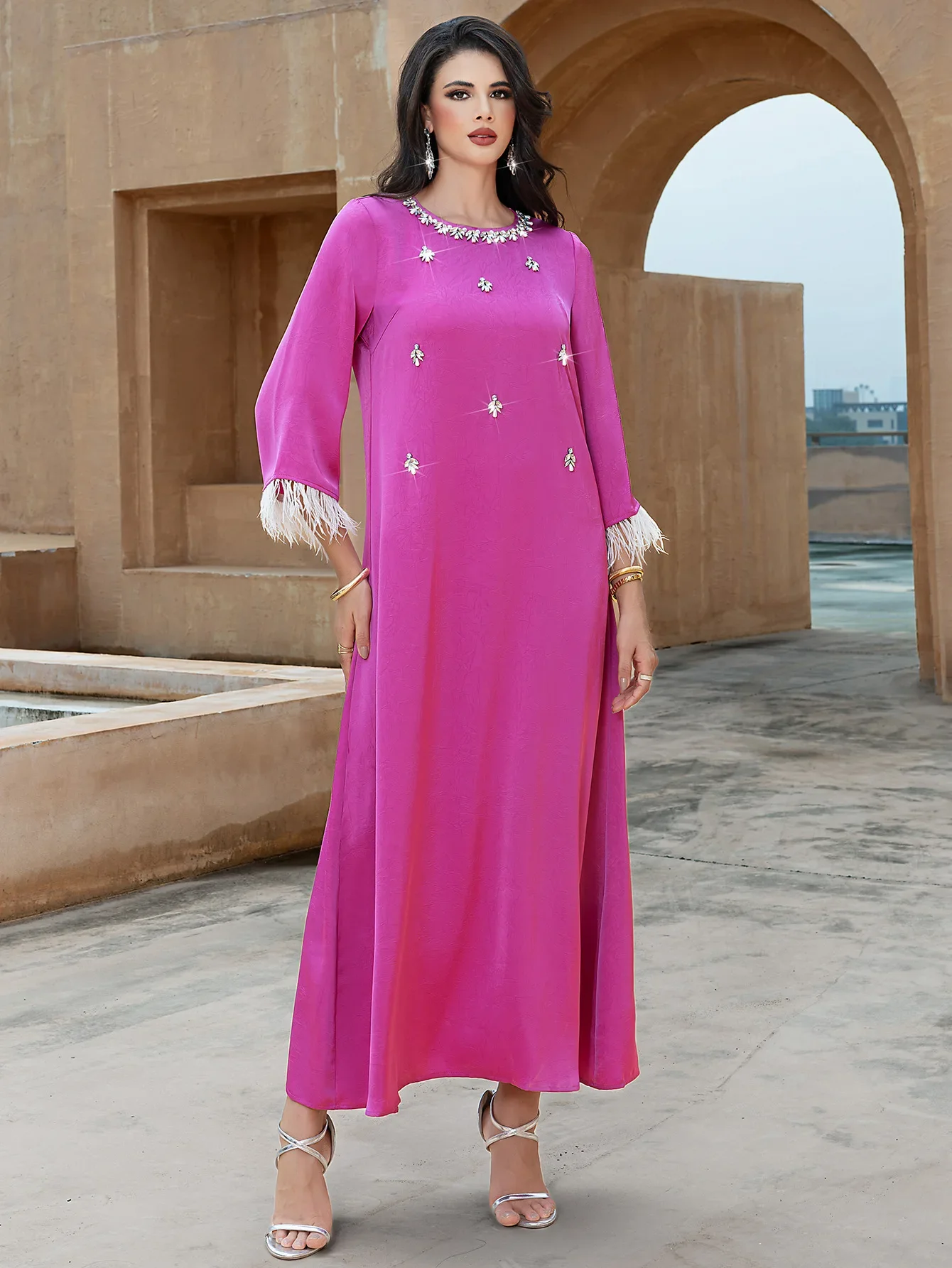 Eid Party Women Dress Abaya Muslim Diamond Caftan Robe Jalabiya Ramadan Morocco Dubai Kaftan Islam Vestidos Largos Elegant 2025
Eid Party Women Dress Abaya Muslim Diamond Caftan Robe Jalabiya Ramadan Morocco Dubai Kaftan Islam Vestidos Largos Elegant 2025