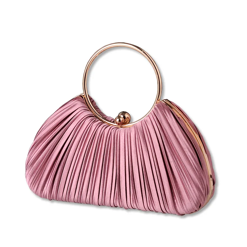 Fashionable apricot pleated evening bag, elegant cheongsam bag, ring - shaped banquet bridal bag
Fashionable apricot pleated evening bag, elegant cheongsam bag, ring - shaped banquet bridal bag