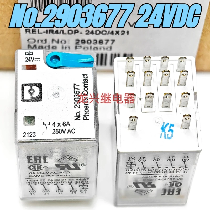 Новое 1 шт./лот No 2903677 24 В постоянного тока 6 А REL-IR4/LDP-24 DC/4 × 21 промежуточное реле
Новое 1 шт./лот No 2903677 24 В постоянного тока 6 А REL-IR4/LDP-24 DC/4 × 21 промежуточное реле